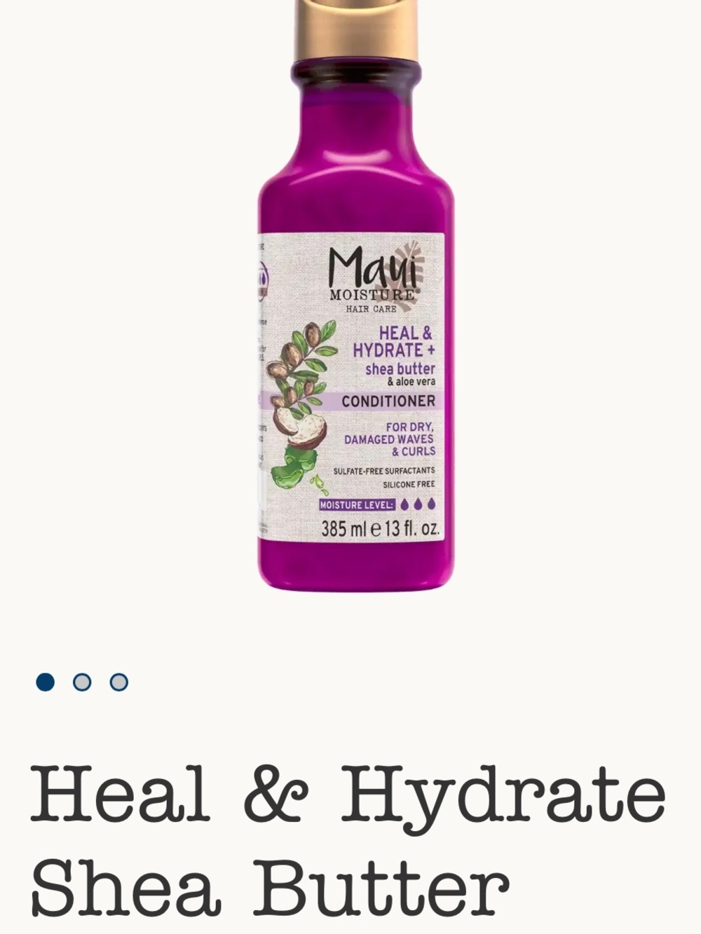 MAUI Heal & Hydrate Shea Butter Shampoo & Conditioner - New